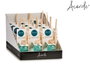 Acorde Mikado Dama de Noche Diffuseur 50 ml avec Bâtonnets Verre Vert 7x17x5 cm (Set de 12)