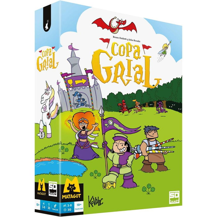 SD GAMES Juego mesa Copa Grial - Jeu de société espagnol de rôles cachés et course - À partir de 10 ans - Pour 3 à 8 joueurs SD GAMES Juego mesa Copa Grial - Jeu de société espagnol de rôles cachés et course - À partir de 10 ans - Pour 3 à 8 joueurs