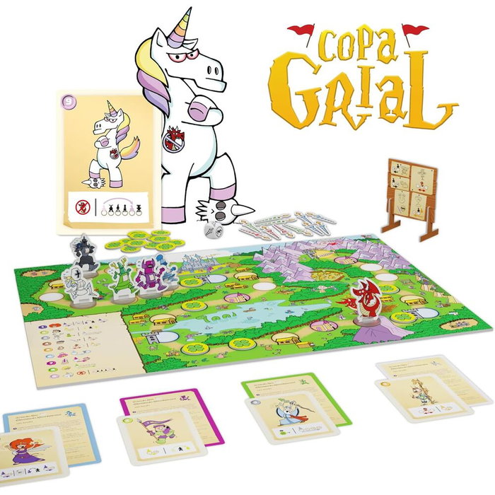 SD GAMES Juego mesa Copa Grial - Jeu de société espagnol de rôles cachés et course - À partir de 10 ans - Pour 3 à 8 joueurs SD GAMES Juego mesa Copa Grial - Jeu de société espagnol de rôles cachés et course - À partir de 10 ans - Pour 3 à 8 joueurs
