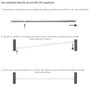 MAURER Barre de visillo extensible 85,5/150 cm avec muelle de pression ajustable