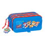 Trousse Fourre-Tout Triple The Paw Patrol Cool Bleu Rouge 21,5 x 10 x 8 cm