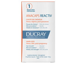 Ducray ANACAPS REACTIV Complément Alimentaire Chute de Cheveux Réactive 30 Unités