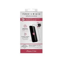 Force Glass Pack de protection écran et objectif FGOG 2,5D pour iPhone - Coque et verre trempé inclus