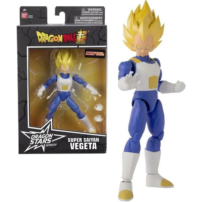 Bandai Figurine Dragon Ball Super Super Saiyan Vegeta 17 cm 16 points d'articulation Bandai Figurine Dragon Ball Super Super Saiyan Vegeta 17 cm 16 points d'articulation