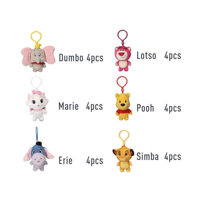 Porte-clés Peluche Disney Rose