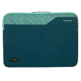 Targus Pulse II EcoSmart Sleeve - Housse en néoprène recyclé 3 mm pour ordinateur portable 13-14", protection hydrofuge, double fermeture à glissière, vert