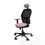 Piqueras Y Crespo Chaise de bureau Jorquera, Rose/Noir, Sincro/Traslack
