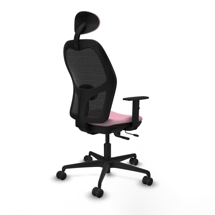Piqueras Y Crespo Chaise de bureau Jorquera, Rose/Noir, Sincro/Traslack Piqueras Y Crespo Chaise de bureau Jorquera, Rose/Noir, Sincro/Traslack