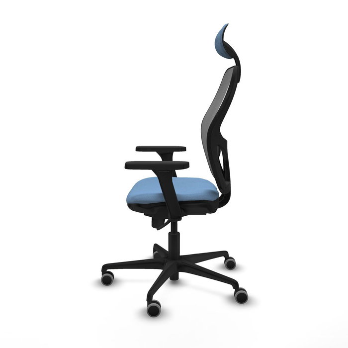 Piqueras y Crespo Chaise de Bureau avec Appui-tête 3D036G1 Bleu ciel