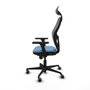 Piqueras y Crespo Chaise de Bureau avec Appui-tête 3D036G1 Bleu ciel