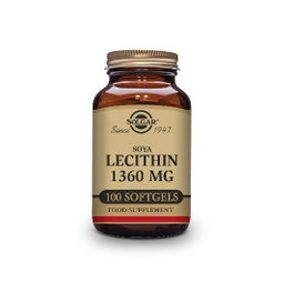 SOLGAR Lécithine de Soja 1360 mg 100 Capsules molles