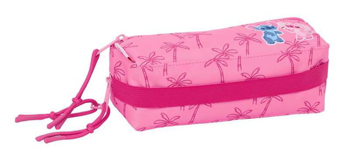 Safta Portatodo triple petit avec gomme élastique 20cm Stitch "Chill" 22 x 8.5 x 6 cm - Organisateur