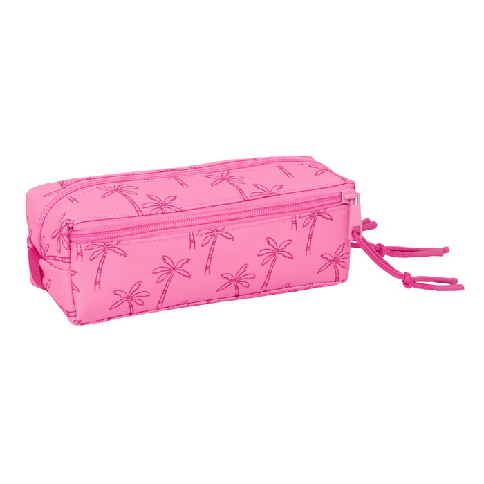 Trousse Fourre-Tout Triple Lilo & Stitch Chill Rose Menthe 22 x 8,5 x 6 cm