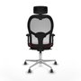 Piqueras y Crespo Chaise de Bureau avec Appui-tête 2D086G2 Bordeaux