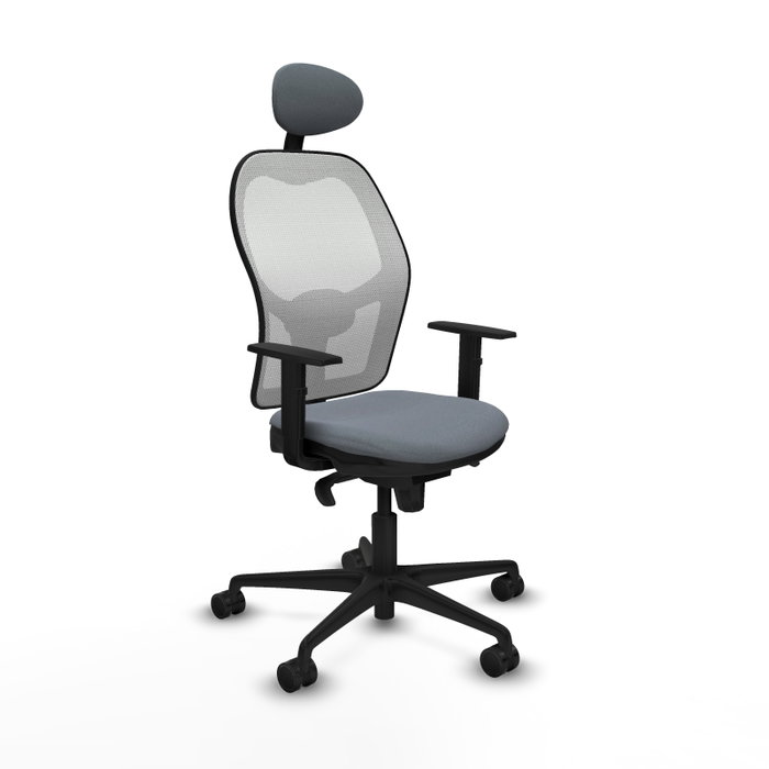 Piqueras y Crespo Chaise de Bureau Jorquera 1D036N1 Gris et Blanc Piqueras y Crespo Chaise de Bureau Jorquera 1D036N1 Gris et Blanc