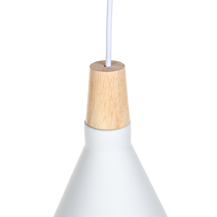 SKD-P2002-S-W Lampe Suspendue Jordan Blanc 1xE27 Sans Ampoule