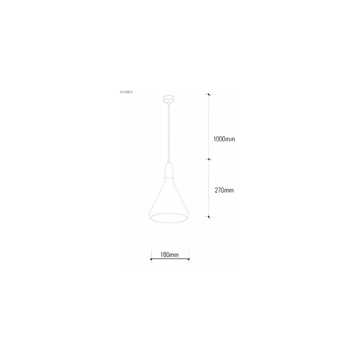Jordan Lampe Suspendue Métal et Bois SKD-P2002-S-W Moderne