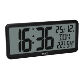 Tfa Horloge numérique radio-pilotée 60.4525.01 avec climat intérieur