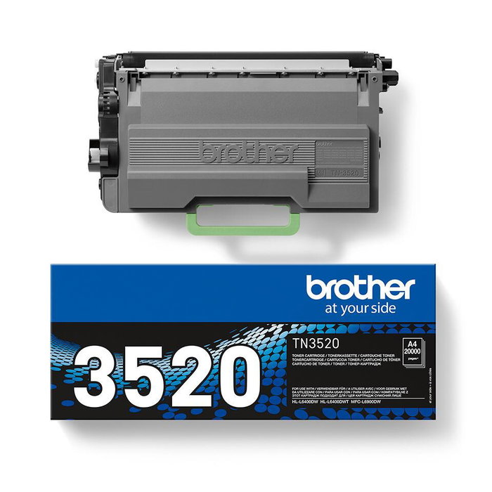 Brother TN-3520 Noir, Cartouche de Toner Haute Capacité
