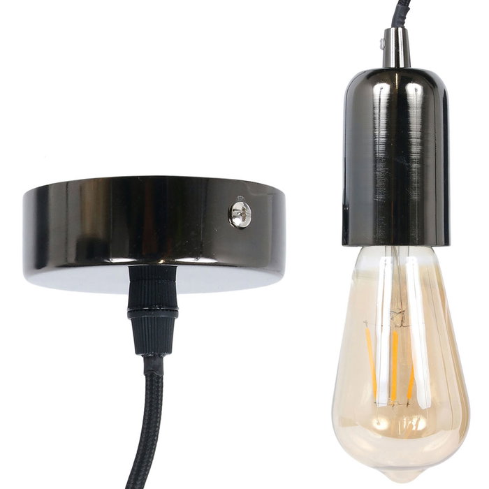 Home Deco Light Lámpara colgante aluminio noir brillant Home Deco Light Lámpara colgante aluminio noir brillant