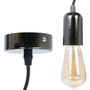 Home Deco Light Lámpara colgante aluminio noir brillant