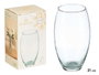 GIFTDECOR Vase en verre bombé transparent 21cm