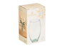 GIFTDECOR Vase en verre bombé transparent 21cm