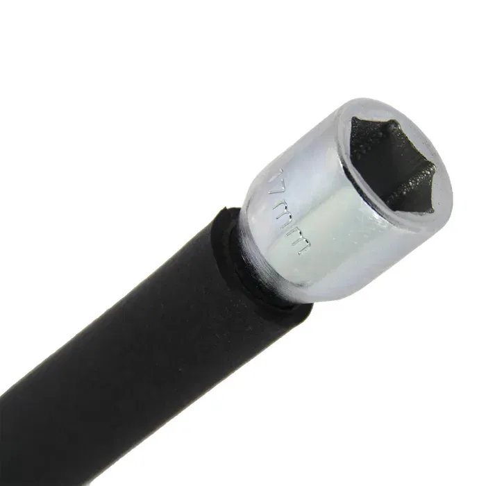 Michelin - Clé en croix démonte-roue renforcée 17/19/21mm et carré 1/2", revêtement mousse antiglisse, acier inoxydable haute qualité