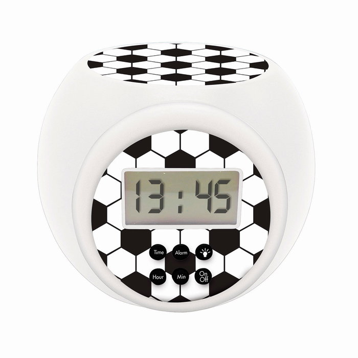 Lexibook Réveil Football avec Projection RL977Fo pour Enfants - Écran LCD Rétroéclairé Bleu, Minuteur Automatique Lexibook Réveil Football avec Projection RL977Fo pour Enfants - Écran LCD Rétroéclairé Bleu, Minuteur Automatique