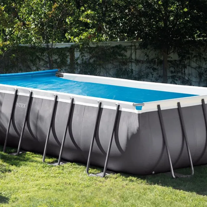 Intex - Enrouleur de bâche à bulles pour piscine, modèle 28051, taille réglable, pour couverture solaire