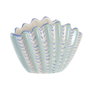 Home ESPRIT Vase Bleu ciel Grès Coquillage méditerranéen