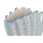 Home ESPRIT Vase Bleu ciel Grès Coquillage méditerranéen