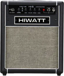 HIWATT Hi-5 Combo Ampli Guitare 5W 1x12" Noir - Lampe EL84/ECC83