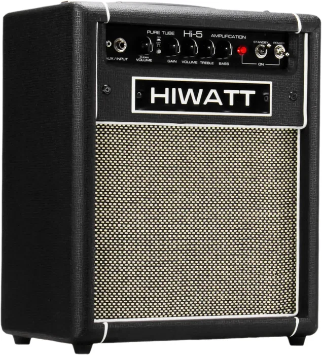 HIWATT Hi-5 Combo Ampli Guitare 5W 1x12" Noir - Lampe EL84/ECC83