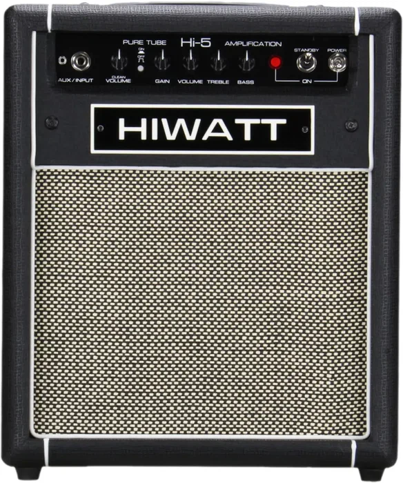 HIWATT Hi-5 Combo Ampli Guitare 5W 1x12" Noir - Lampe EL84/ECC83