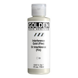 Golden Peinture acrylique fluide Or interférence (fin) 118 ml