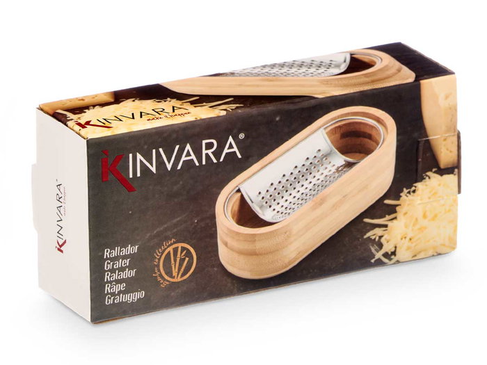 Kinvara Râpe avec Réservoir en Bambou 15.5x7x4 cm (Set de 12) Kinvara Râpe avec Réservoir en Bambou 15.5x7x4 cm (Set de 12)