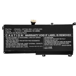 CoreParts Batterie pour HP 61.60Wh 15.4V 4000mAh, Noir