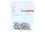 Innspiro Lot de 30 clochettes en métal argentées (8mm, 10mm, 12mm)