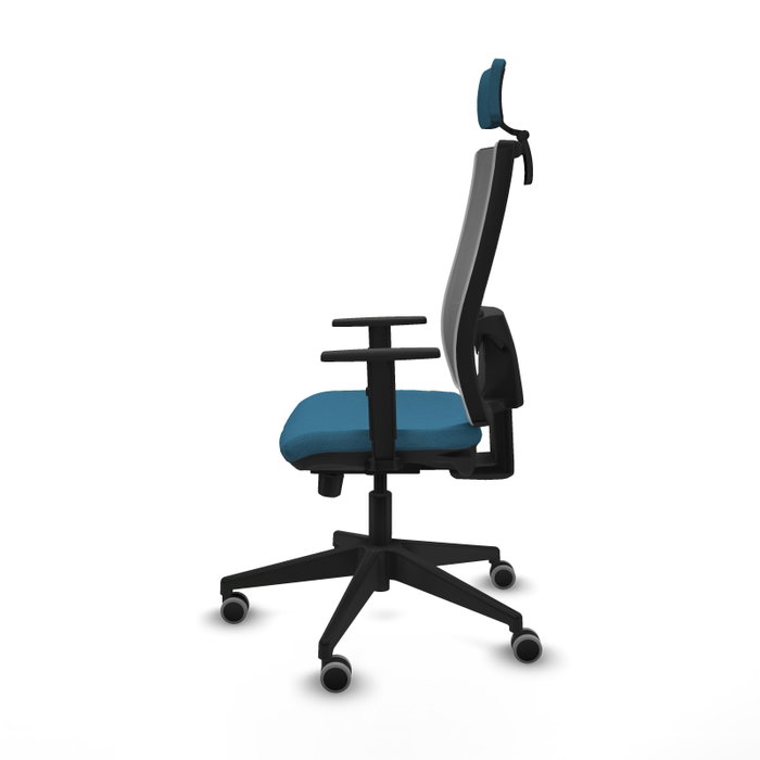 Piqueras y Crespo Chaise de Bureau Horna Vert Pétrole et Gris