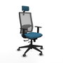 Piqueras y Crespo Chaise de Bureau Horna Vert Pétrole et Gris