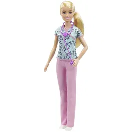 Barbie - Poupée Barbie Infirmière avec Accessoires Médicaux - Jouet Enfant Dès 3 Ans - Modèle GTW39