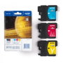 Brother Multipack d'encres LC-1100RBWBP C,M,Y en Blister