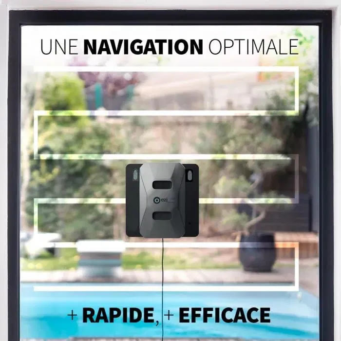 Eziclean Windobot S6 ULTRA Robot Lave-vitres, 2 Diffuseurs Automatiques, Nettoyage Rapide, Puissant et Silencieux, Autonomie 90 min, Sans Fil Eziclean Windobot S6 ULTRA Robot Lave-vitres, 2 Diffuseurs Automatiques, Nettoyage Rapide, Puissant et Silencieux, Autonomie 90 min, Sans Fil