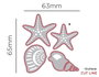 Misskuty Lot de 4 emporte-pièces fins ZAG Verano coquillages et étoiles