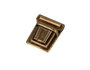 Innspiro Broche Tupi Rectangulaire Acier Or Vieux 31x27 mm (Lot de 2)