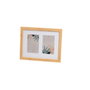 BigBuy Home Cadre photo Blanc Naturel Verre Bois MDF