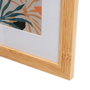 BigBuy Home Cadre photo Blanc Naturel Verre Bois MDF