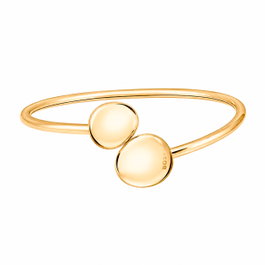 Boss Bracelet Nugget en Acier Inoxydable Doré 16cm