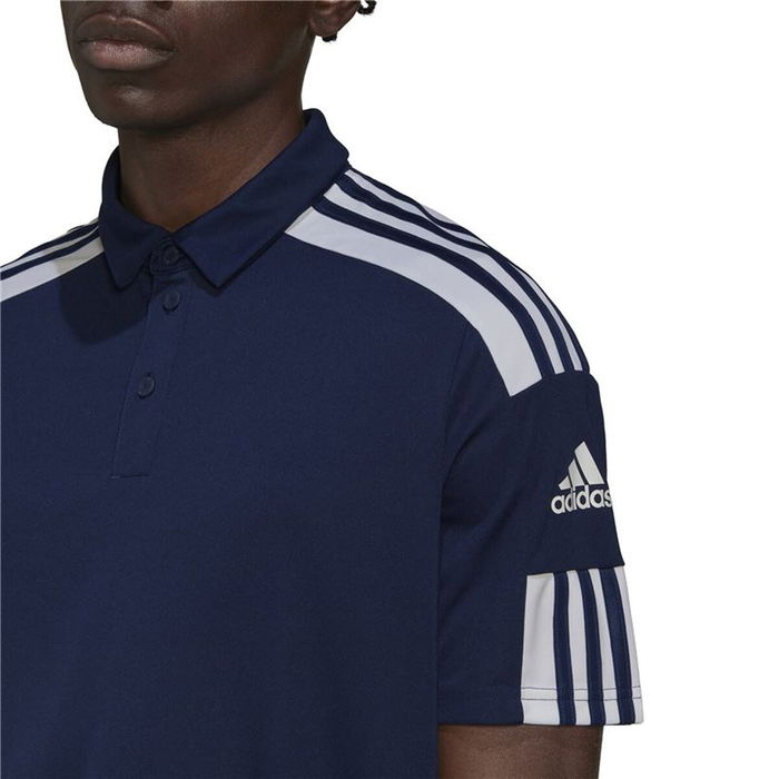 Polo à manches courtes homme Adidas Sq21 Bleu foncé Football 37 1/3